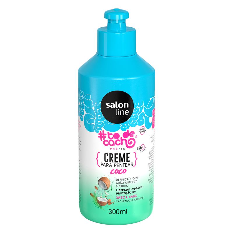 Creme Para Pentear De Coco To De Cacho Salon Line 300ml Lojas Rede Creme Para Pentear De Coco To De Cacho Salon Line 300ml Lojas Rede
