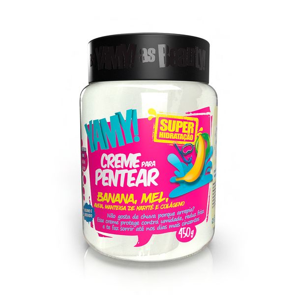 Creme Para Pentear Yamy Super Hidratação Banana 450g