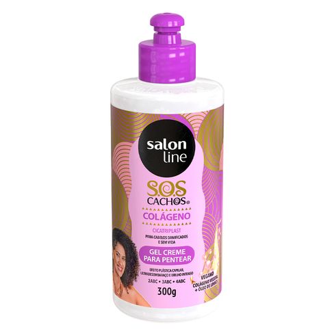 Gel Creme Salon Line Sos Cachos Colageno 300g Lojas Rede