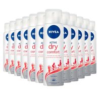 Kit Desodorante Aerosol Nivea Dry Comfort Plus 150ml - 12 Unidades