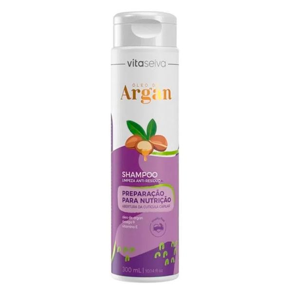 Shampoo Anti Resíduos Óleo De Argan Vita Seiva 300ml