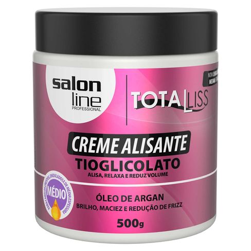Creme Alisante Salon Line Argan Oil Médio 500g