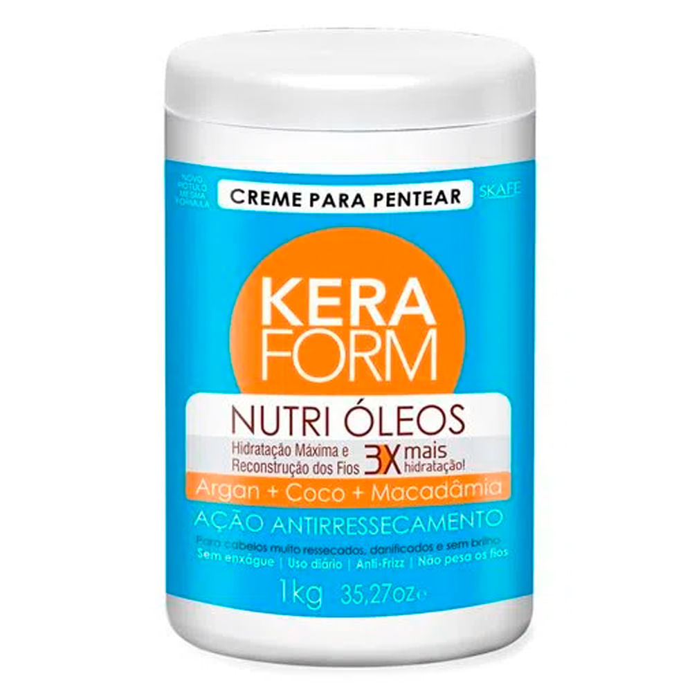 Creme Para Pentear Keraform Skafe Nutri Óleos 1Kg