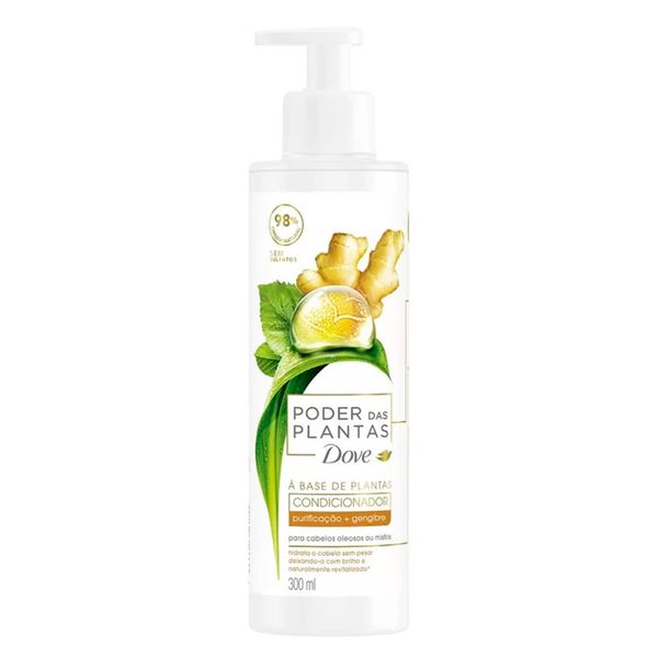 Condicionador Dove Poder Das Plantas Purificação + Gengibre 300ml