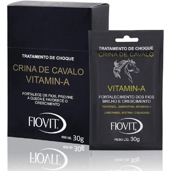 Sachê Tratamento Choque Fiovit Crina De Cavalo 30g