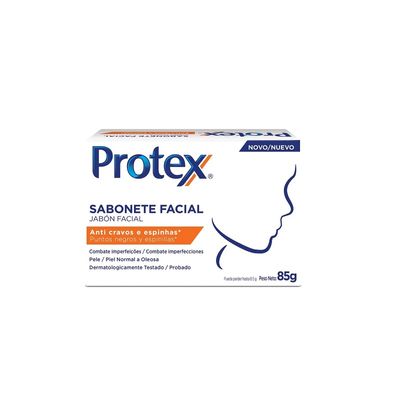 Sabonete Em Barra Facial Protex Anti-Cravos 85g