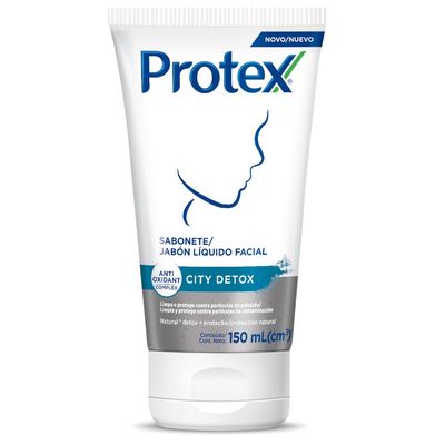 Sabonete Liquido Facial Protex City Detox 150ml