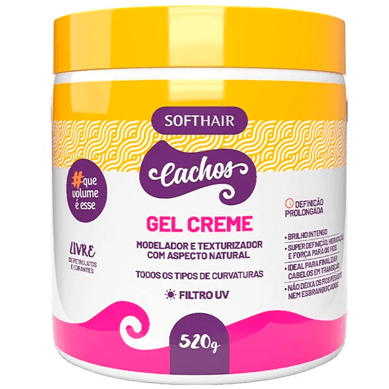 Gel Creme Finalizador De Cachos Soft Hair 520g - Lojas Rede