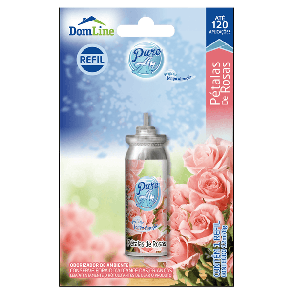 Odorizador Puro Ar Pétalas Rosas Refil