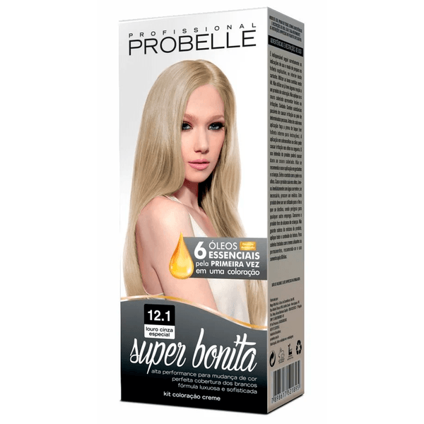 Tintura Probelle Super Bonita Louro Cinza Especial 12.1 50g