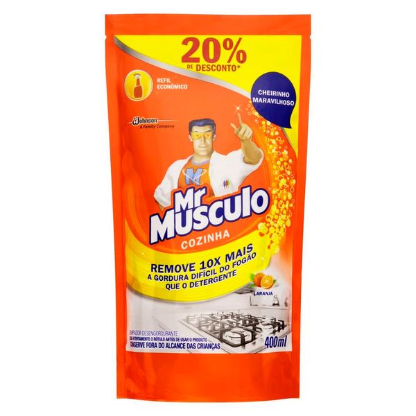 Desengordurante Mr Músculo Cozinha Refil 400ml