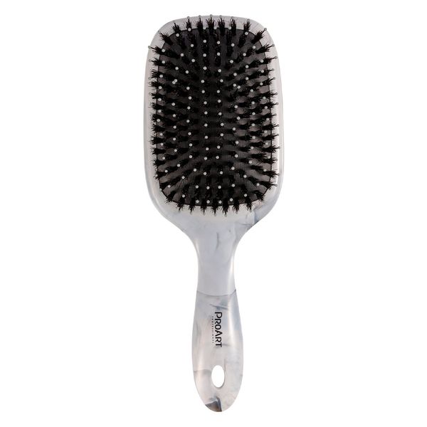Escova De Cabelo ProArt Raquete Mista Marble Cinza