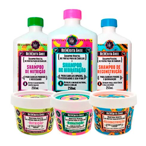 Kit Lola Shampoo e Máscara Be(M)Dita Ghee - Cronograma Capilar