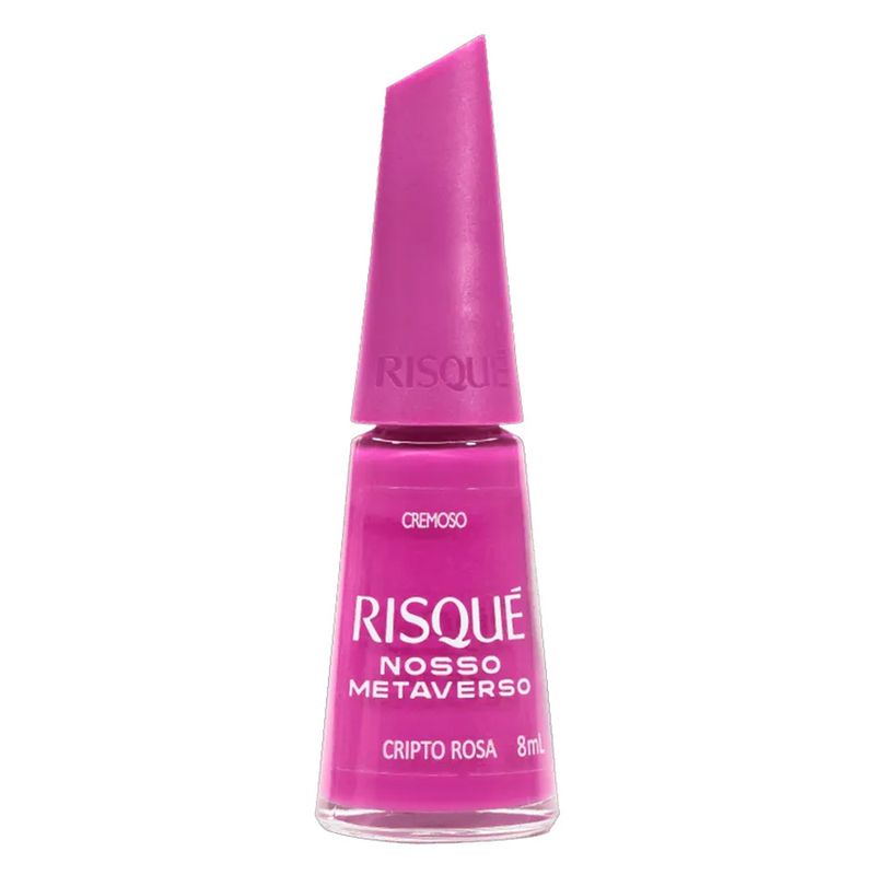 Esmalte Risqué Nosso Metaverso Cripto Rosa 8ml