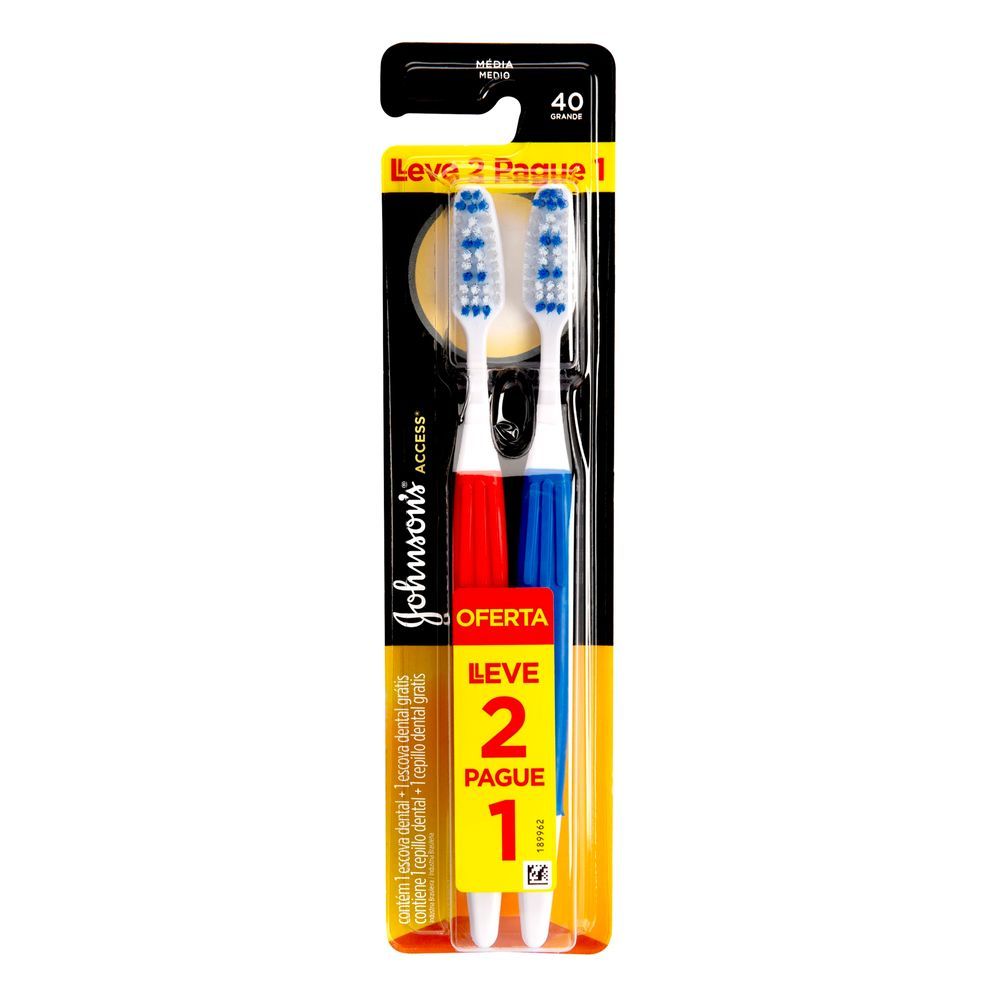 Escova Dental Reach Access Média Leve 2 Pague 1