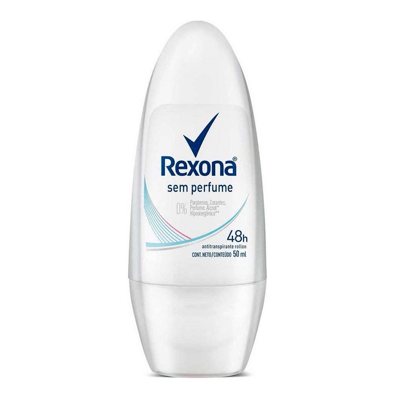 Desodorante Roll On Rexona Sem Perfume 50ml