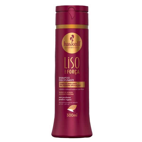 Shampoo Haskell Liso Com Força 300ml