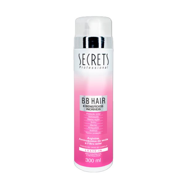 Leave In Secrets BB Hair 8 Benefícios Incríveis 300ml