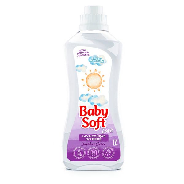 Sabão Líquido Infantil Baby Soft Care Lavanda E Amêndoas 1L