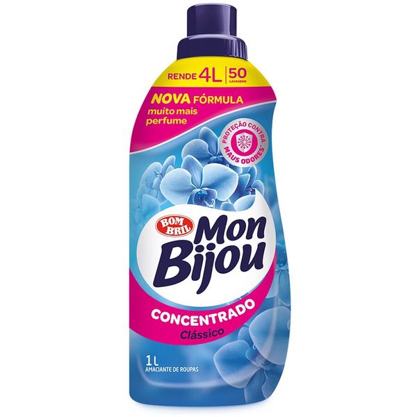 Amaciante De Roupa Concentrado Mon Bijou Clássico 1L