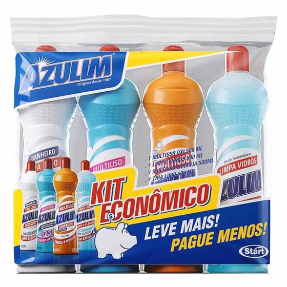 Kit Multiuso Azulim Mix Com 4 Unidades 500ml Cada