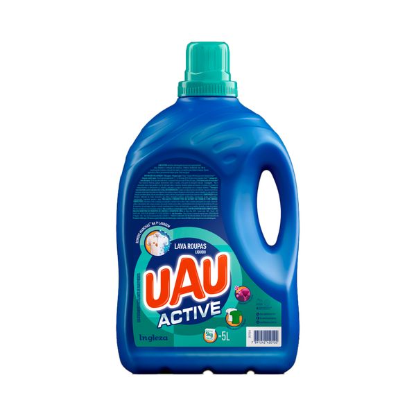 Sabão Líquido Lava Roupas uau Active 5L