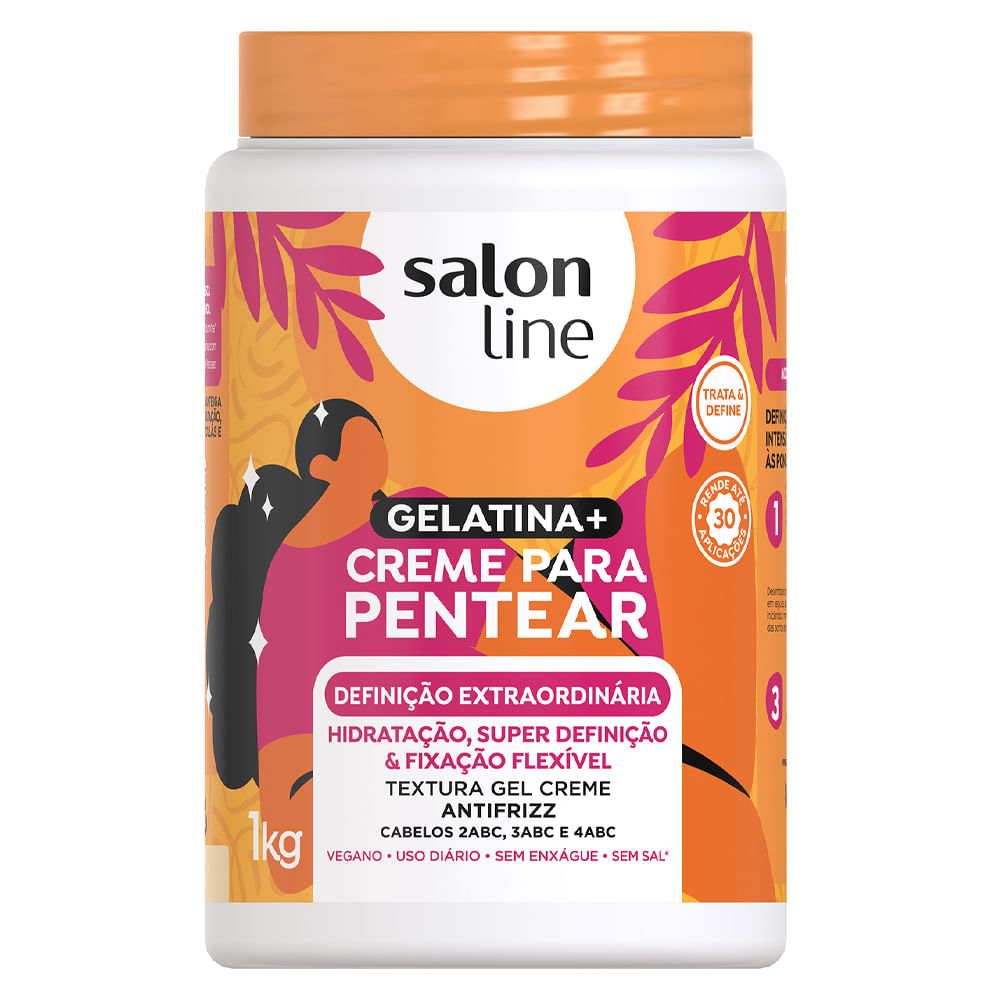 Creme De Pentear Gelatina+definição Extraordinaria 1kg