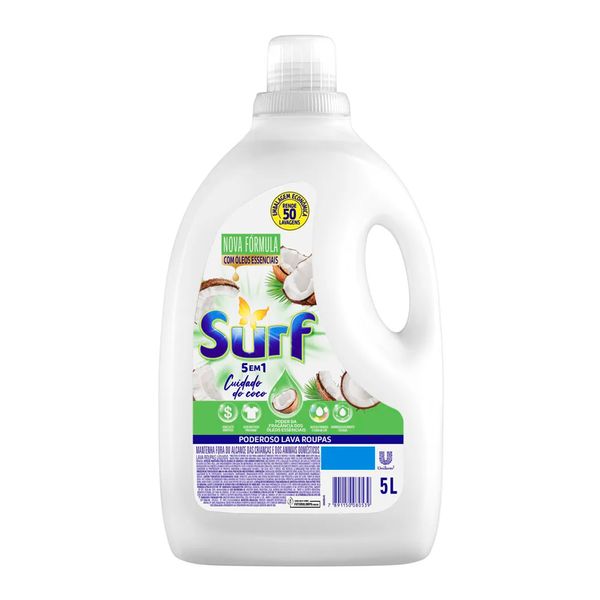 Sabão Líquido Surf Cuidado Do Coco 5L