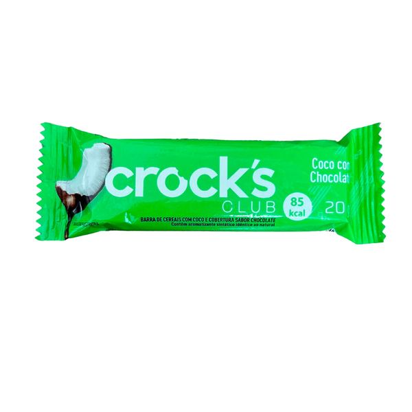 Barra Cereal Crocks Club Coco E Chocolate 20g