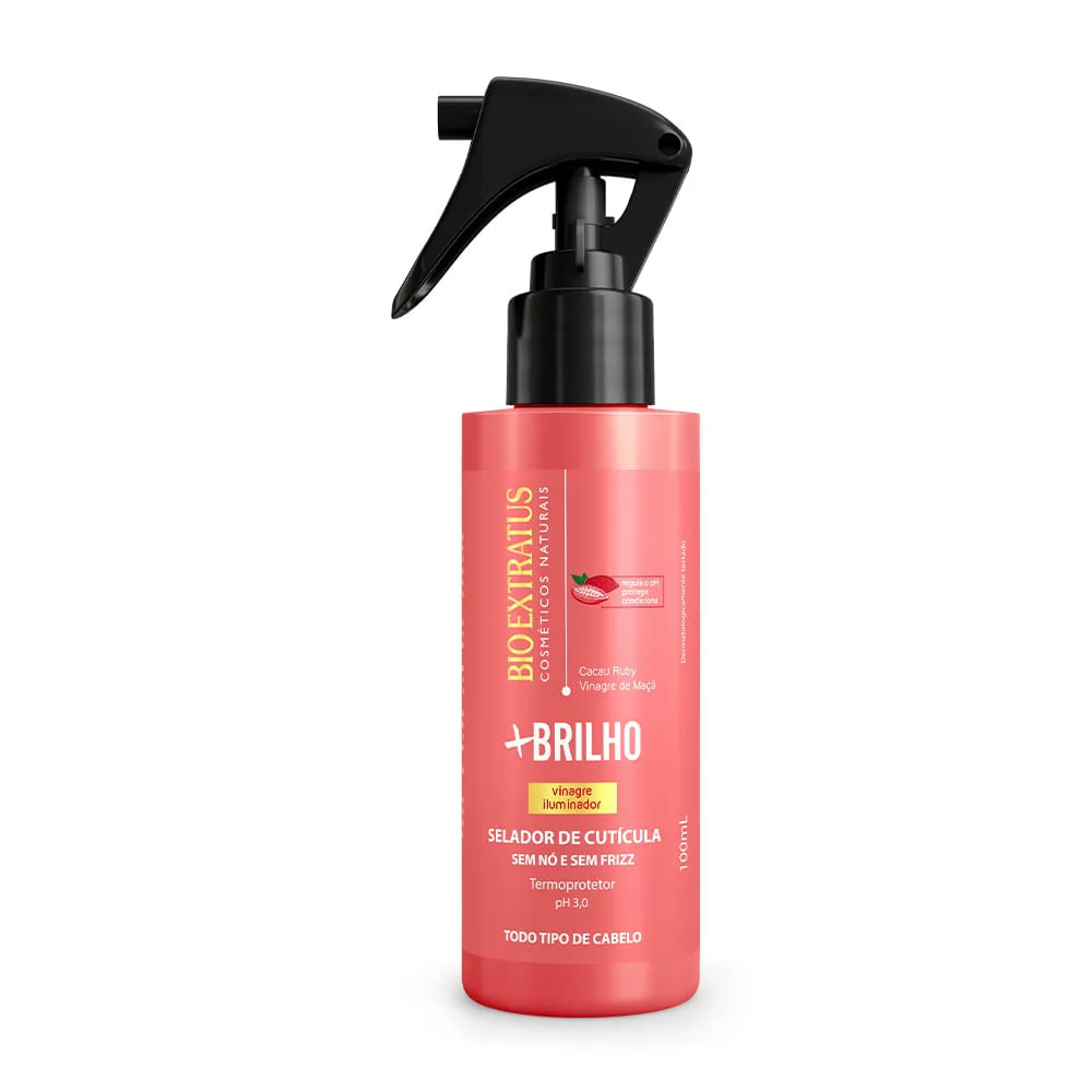 Selador De Cutícula Bio Extratus +Brilho Cacau Ruby 100ml