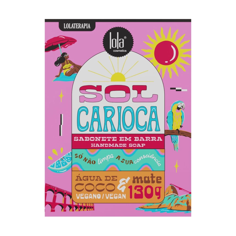 Sabonete Em Barra Lola Sol Carioca Água De Coco E Mate 130g