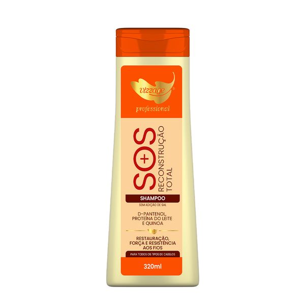 Shampoo Vizzage SOS Reconstrução Total 320ml