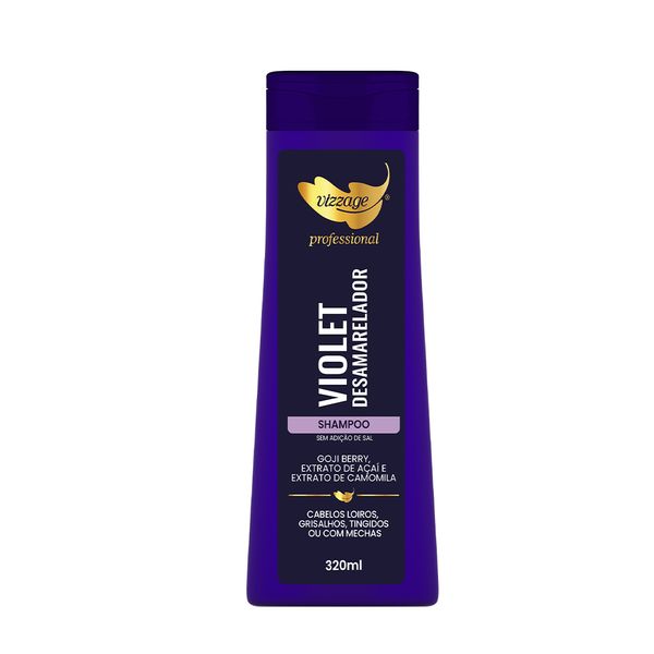 Shampoo Vizzage Violeta Desamarelador 320ml