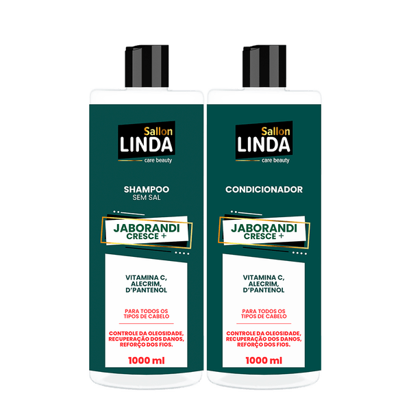 Kit Shampoo + Condicionador Sallon Linda Cresce + 1L