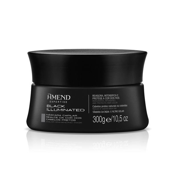 Máscara Amend Tonalizante Realce Da Cor Preto 300g