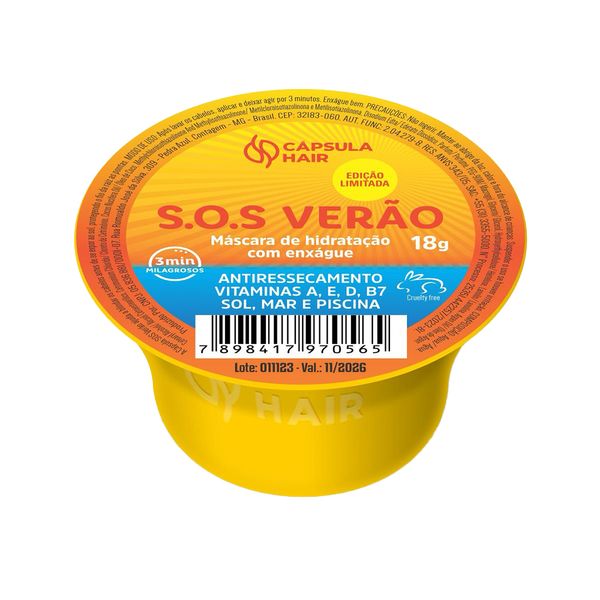 Capsula De Hidratação Hair SOS Verão 18g