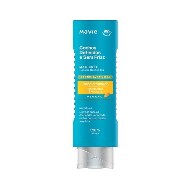 Condicionador Nutritivo Mavie Vegano Max Curl 350ml