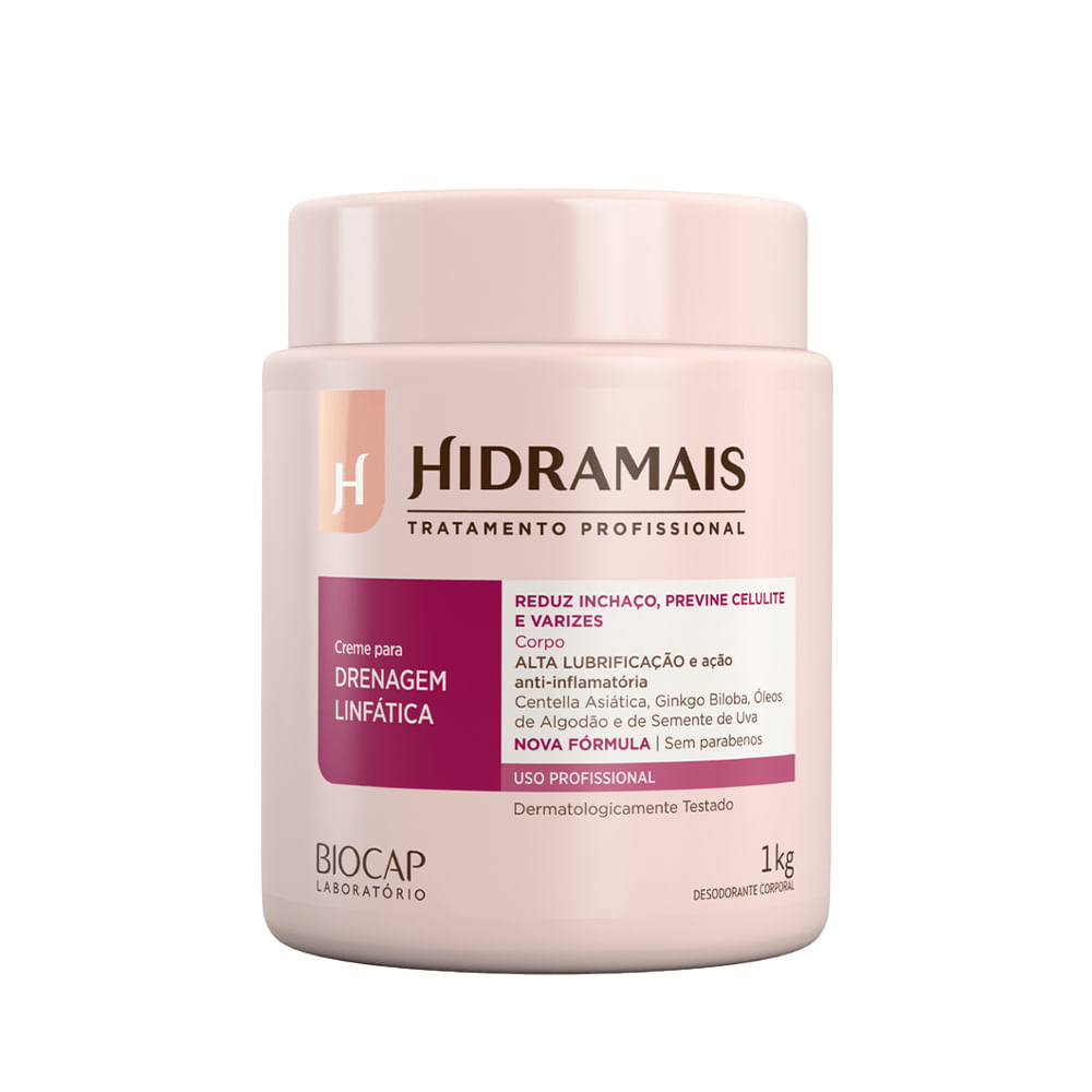 Creme Para Massagem Hidramais Drenagem Linfática 1Kg