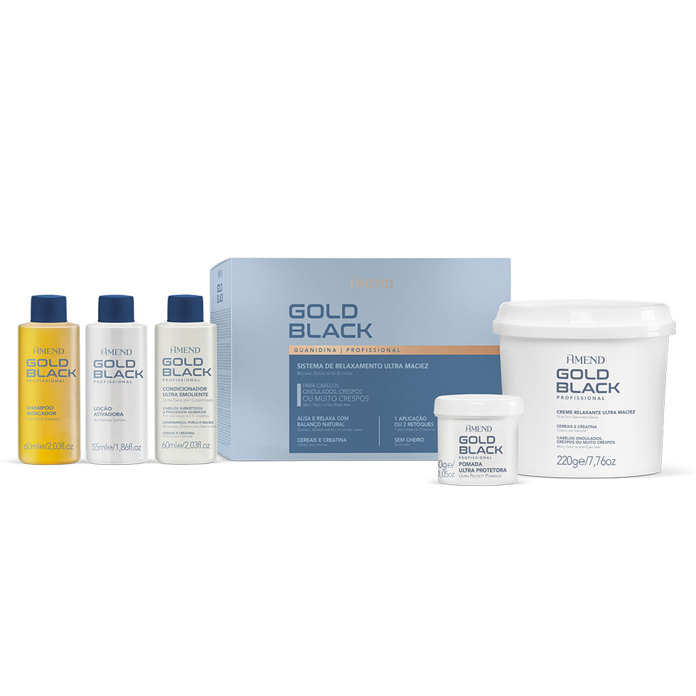 Kit Guanidina Amend Gold Black 1 Aplicação / 2 Retoques