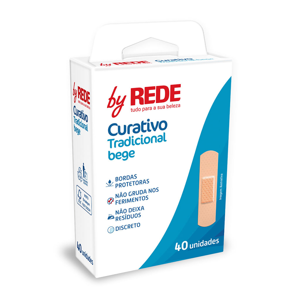 Curativo Tradicional Bege 40 Unidades