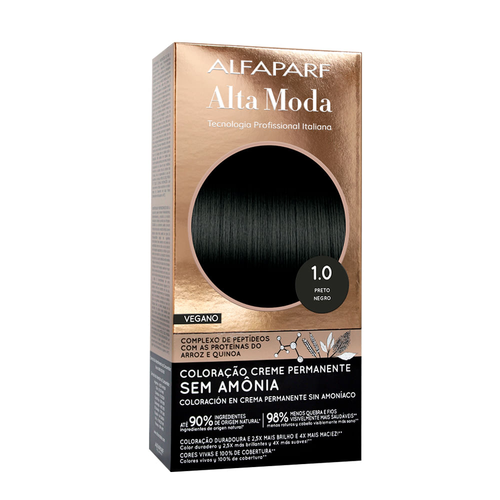 Tintura Alta Moda Sem Amônia 1.0 Preto