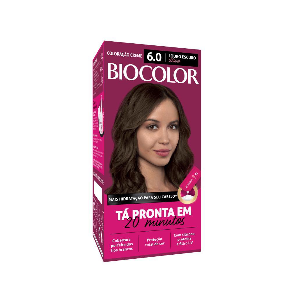 Mini Kit Tintura Creme Biocolor Louro Escuro 6.0