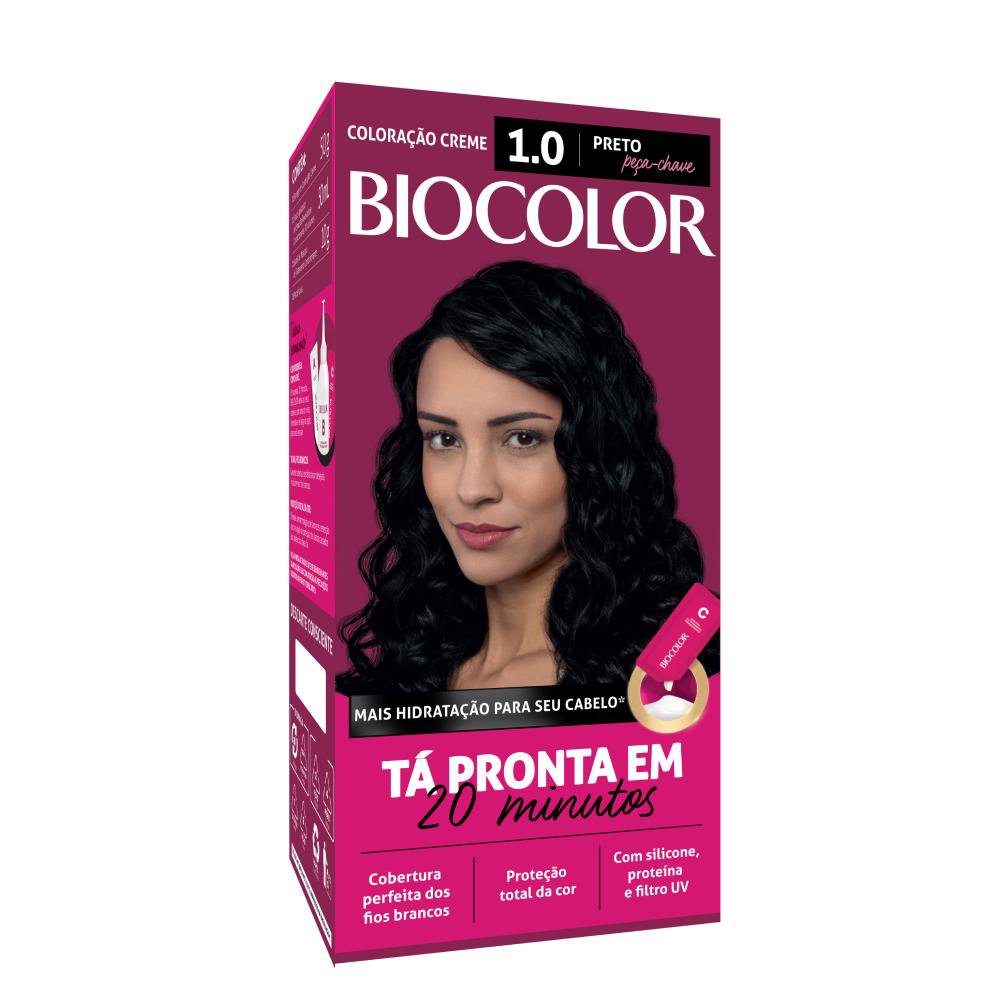 Mini Kit Tintura Creme Biocolor Preto Peça-Chave 1.0