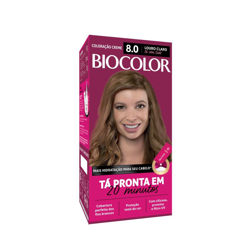 Mini Kit Tintura Creme Biocolor Louro Claro 8.0