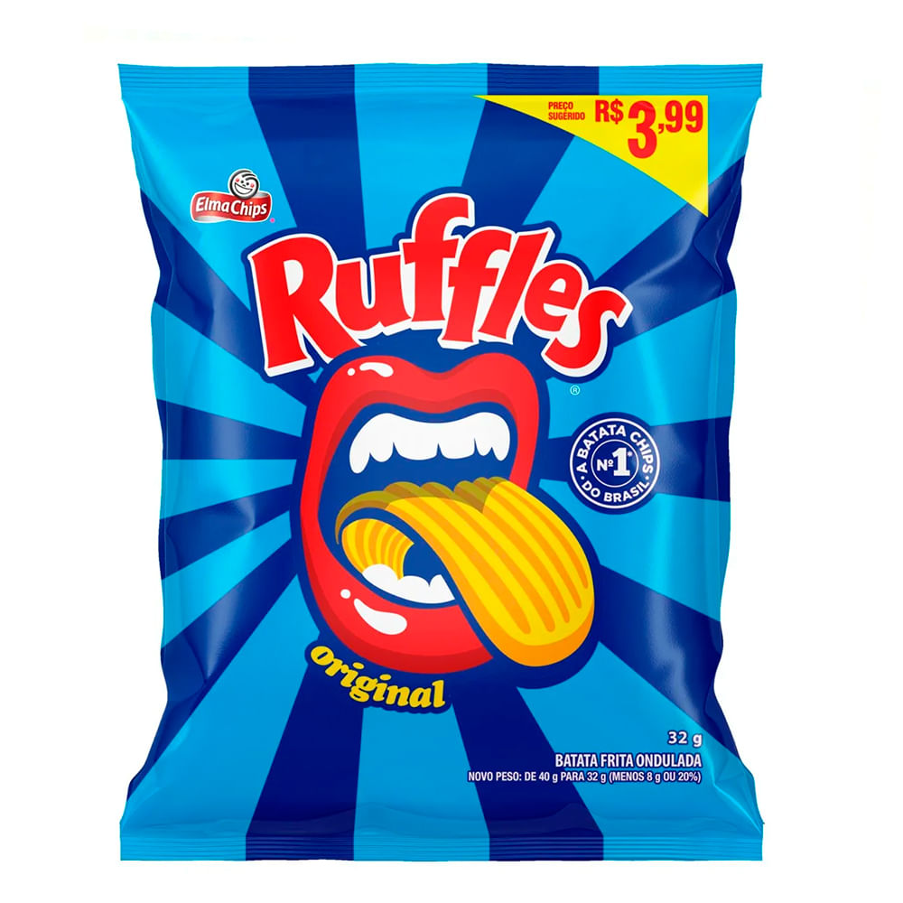 Batata Elma Chips Ruffles Original 32g