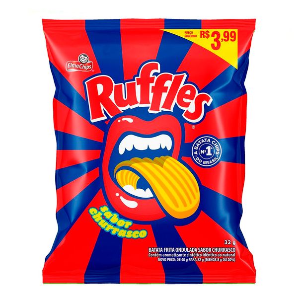 Batata Elma Chips Ruffles Churrasco 32g