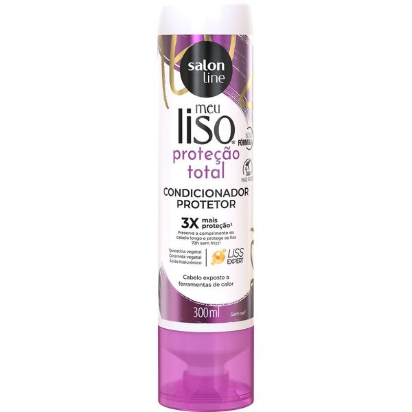 Condicionador Salon Line Meu Liso Proteção Total 300ml
