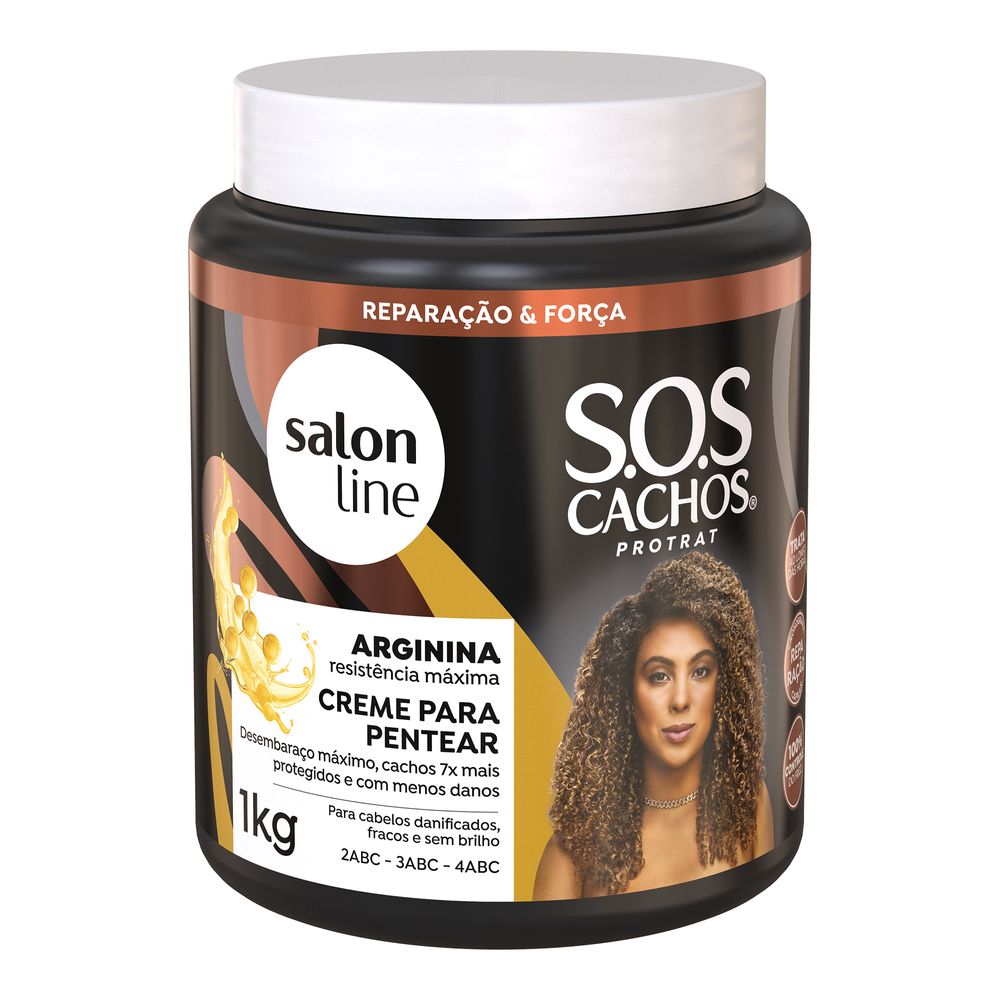 Creme De Pentear Salon Line SOS Arginina Reconstrução 1Kg