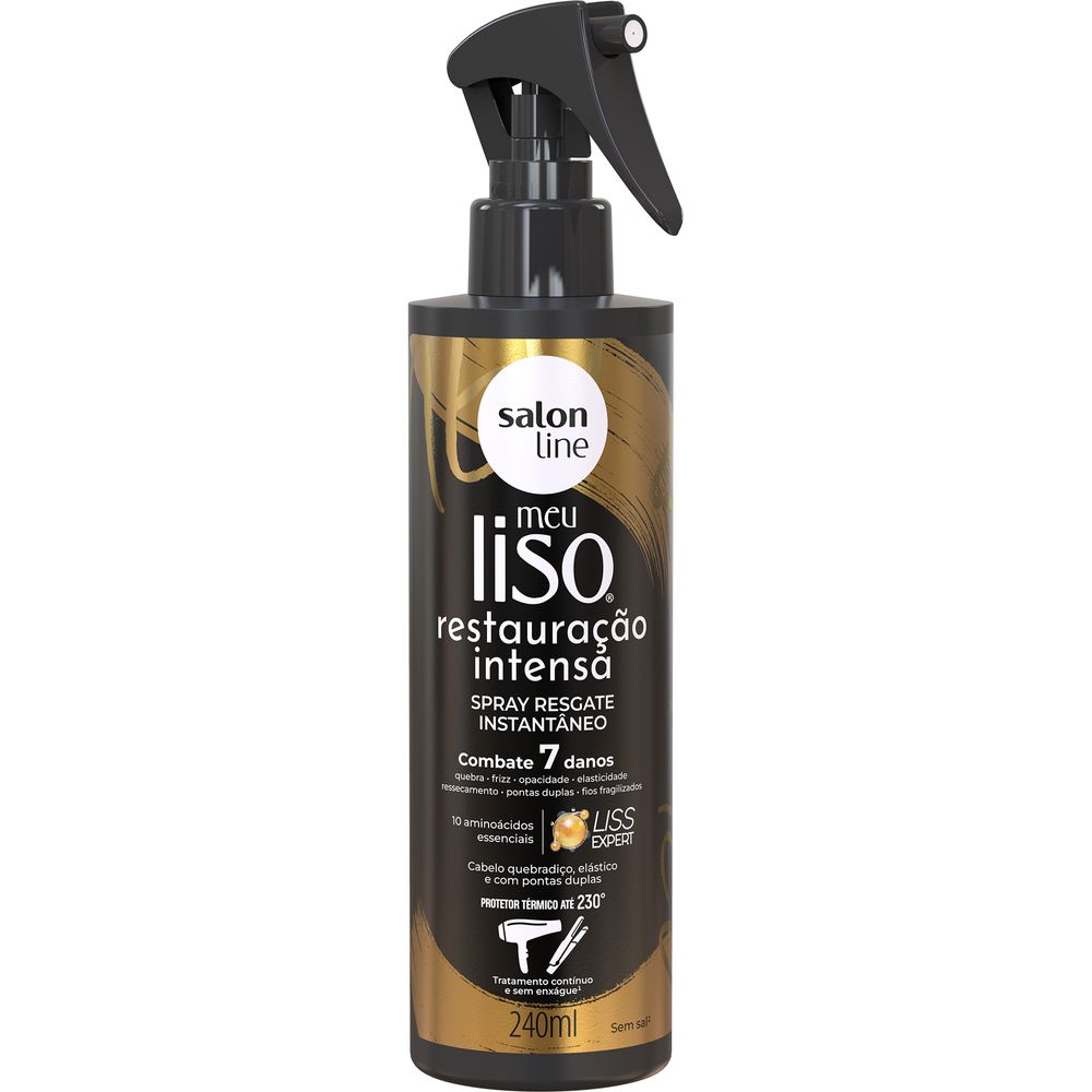 Spray Restauração Intensa Salon Line Meu Liso Resgate Instantâneo 240ml