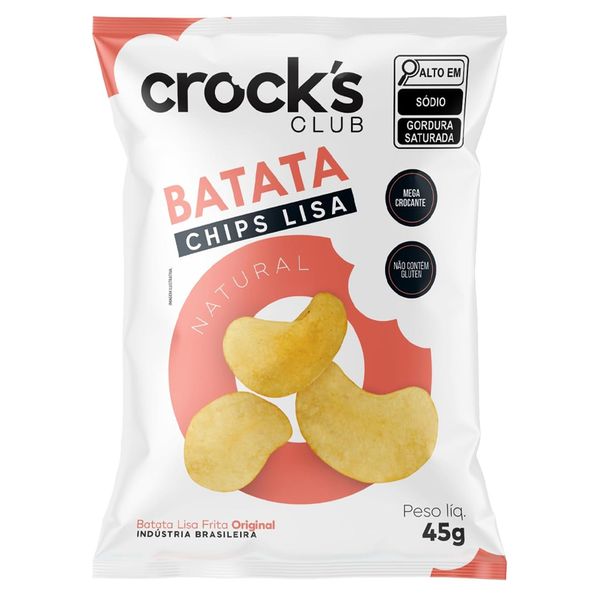 Batata Crocks Club Natural 45g